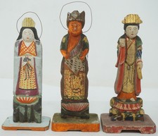 Figure giapponesi in legno