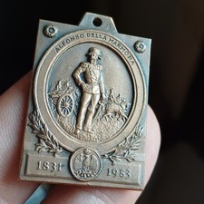 Vecchia Medaglia Italiana Militare In Bronzo 10 Raduno Voloire Lotto 1289 