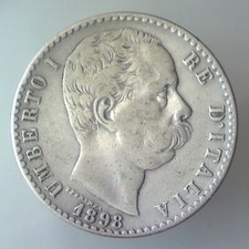 REGNO D'ITALIA 2 lire 2° tipo 1898 BB
