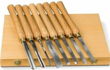 SET SERIE 8 SGORBIE SGORBIA PER TORNIO LEGNO SCALPELLI PROFESSIONALI TORNITURA
