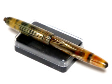 Stilografica da borsetta in celluloide Pennino Nib A.B.T. d'oro 14kt