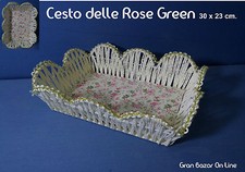 CESTO ROSE GREEN AVORIO