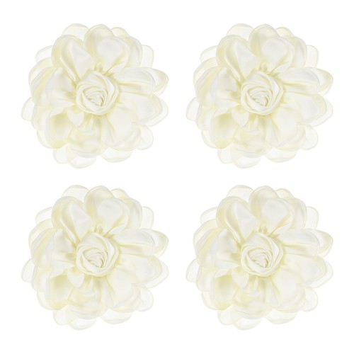 4pcs pink flower - brooches, for
