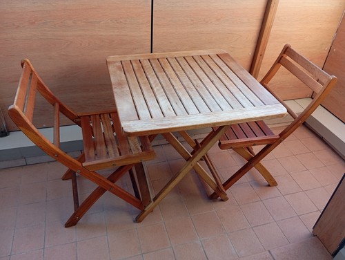Set bistrot pieghevole - , in