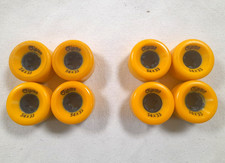 Lotto 8 Rotelle pattini Giallo Gipron Quad  Vintage 54 x 33 Vintage 80's