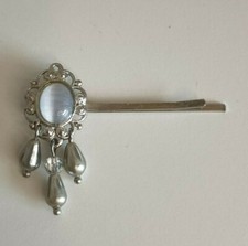 FERMAGLIO GIOIELLO per CAPELLI, OVALE E PENDENTI, MARTINE WESTER