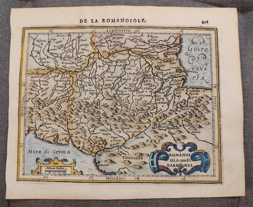 Antica mappa del 1613 - 1613, italia