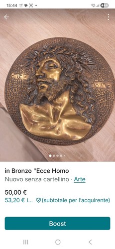 Oggetto bronzo ecce homo - bronzo, homo"