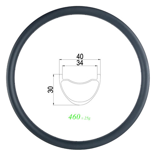 Cerchio carbonio tubeless