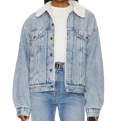 Giacca denim camionista levi - denim,