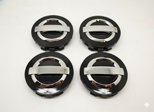 4 Coprimozzo Tappi Nissan Nero
