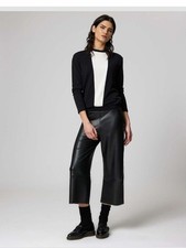 Pantalone donna capri palazzo finta pelle 4872 JADEA