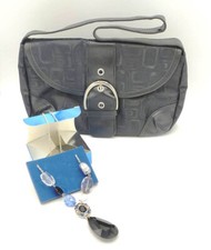 BORSA nera + collana Avon Set donna Idea regalo
