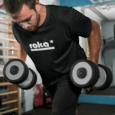 maglietta sport nera in cotone taglia S palestra running gym work lavoro black 1