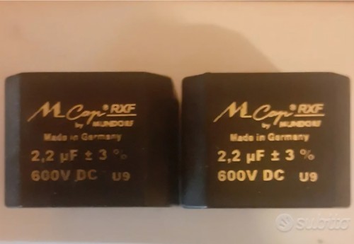 Coppia condensatori mundorf - di,