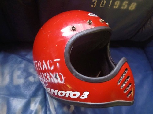 Casco bell moto - 3, rosso