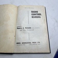 Manuale radiocomando vintage di Henry Nicholls e Tony Dowdeswell MAP libro 1965