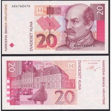 CROATIA 20 Kuna 1993 - UNC -
