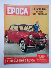 EPOCA 1957 nr 369 FIAT 1200 GRANLUCE auto car in cover vecchia rivista
