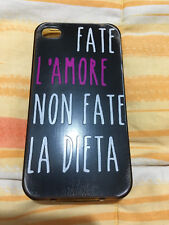Cover per Iphone 4S in silicone fate l'amore non fate la dieta