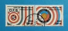 H1584- ITALIA - ITALY 1990 COPPA DEL MONDO DI CALCIO "ITALIA 90" IN COPPIA USATI