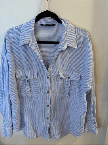 Zara button down shirt - button,