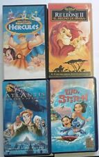 Vhs Disney Lilo & Stitch + Hercules + Il Re Leone 2 + Atlantis Videocassette