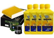 TAGLIANDO KAWASAKI GPZ 500 S BARDAHL XTM 15W50 FILTRO OLIO ARIA HILFO 1991