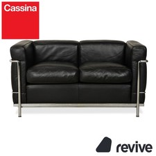 Cassina LC 2 Pelle Divano Nero