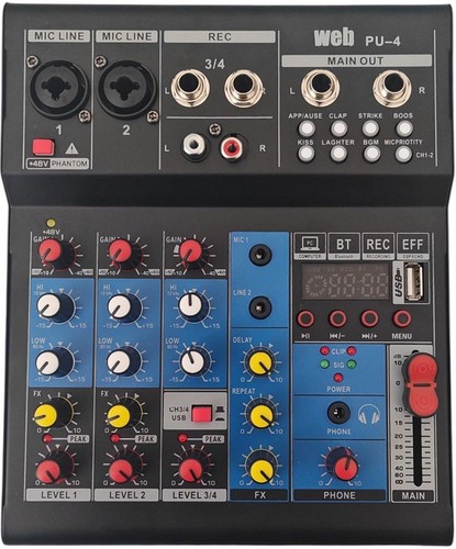 Mixer audio canali usb - 4,