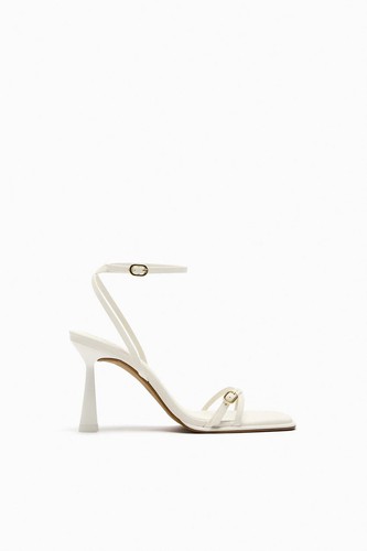 Zara sandali pelle - pelle, con