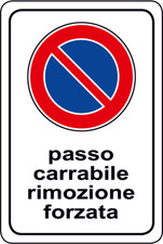 Cartello segnaletica Passo