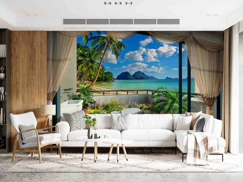 Carta parati tropic - parati, 3d