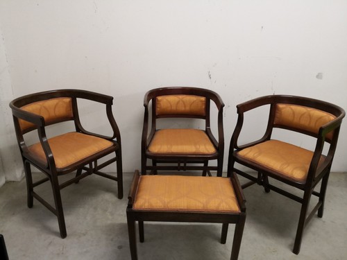 Set sedie art déco a - set, 4
