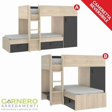 Cameretta bambini con soppalco