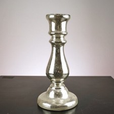 CANDELABRO IN VETRO ARGENTATO-