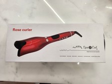 Arricciacapelli Automatico Rotante Pro Rose Curler Piastra per Boccoli e Onde