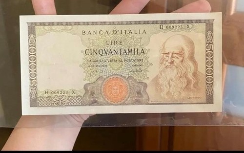 Leonardo vinci 50000 lire - da,