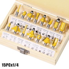 15pz Punte Router in Carburo