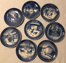 Piatti di Natale Royal Copenhagen porcellana blu e bianca anni 1969–1984