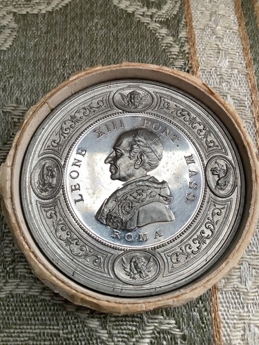 Medaglia antica papa - papa, leone