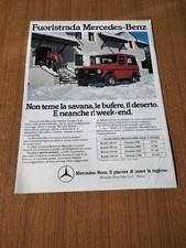 1985 MERCEDES BENZ FUORISTRADA MOD. 240 GD 300 230 GE 280 VINTAGE AD PUBBLICITA