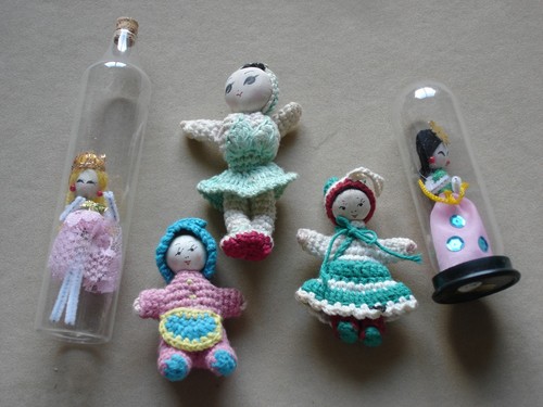 Mini bambole amigurumi - amigurumi, vintage