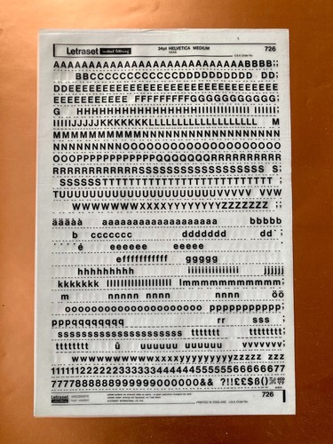Letraset 726 helvetica - 726,