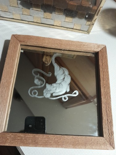 Specchio vintage legno - specchio,