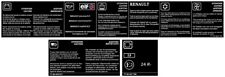Autocollant Renault SAFRANE compartiment moteur