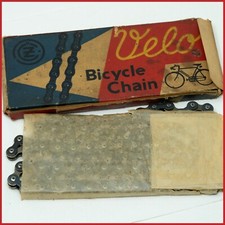 NOS VELO CECOSLOVACCHIA CATENA BICI D'EPOCA PISTA SINGOLA VELOCITÀ VECCHIA 1/8