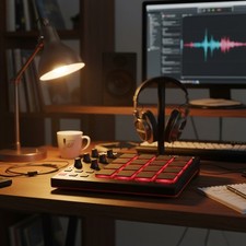 Portable Akai MPD218 MIDI