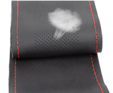 Coprivolante universale cucire pelle volante auto ago filo colore rosso