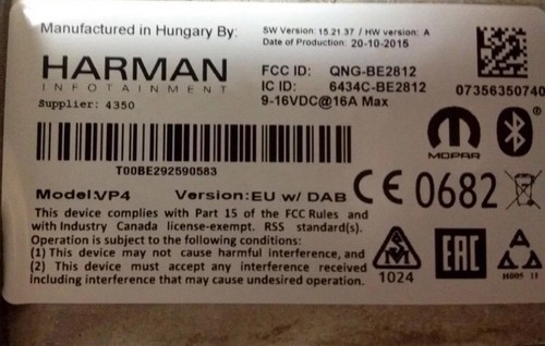 Codice sblocco harman - sblocco, becker